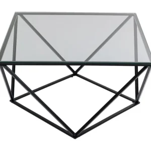 Hot KARE Design Coffee Table Cristallo Black 80x80cm
