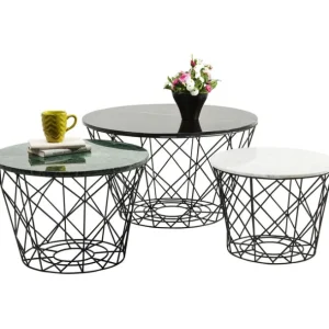 Sale KARE Design Coffee Table East Coast Round (3/Set)