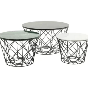 Sale KARE Design Coffee Table East Coast Round (3/Set)