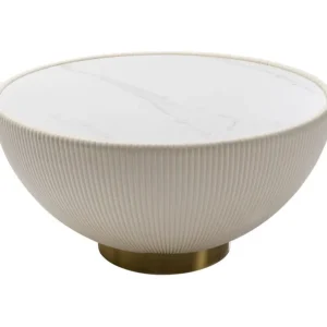 Best KARE Design Coffee Table Endless Vegas White Ø71cm