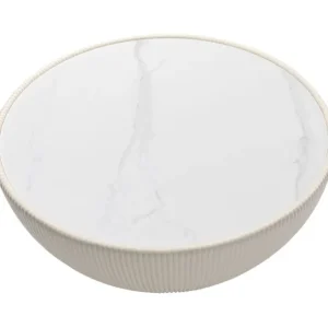 Best KARE Design Coffee Table Endless Vegas White Ø71cm