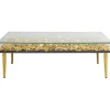 Sale KARE Design Coffee Table Gold Flowers 120x60