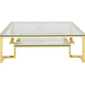 Outlet KARE Design Coffee Table Gold Rush 120x120cm