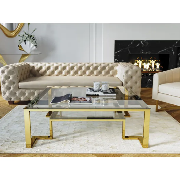 coffee_table_gold_rush_xc_2.webp Outlet KARE Design Coffee Table Gold Rush 120x120cm