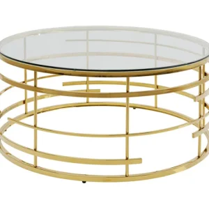 Best KARE Design Coffee Table Jupiter Gold Ø100cm