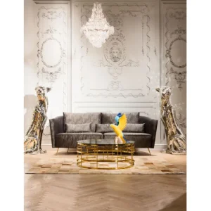 Best KARE Design Coffee Table Jupiter Gold Ø100cm