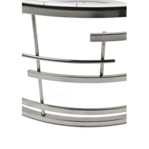 Best KARE Design Coffee Table Jupiter Silver Ø100cm