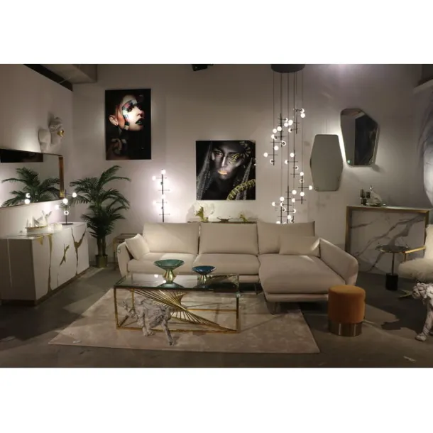 coffee_table_laser_gold_c_1.webp Outlet KARE Design Coffee Table Laser Gold Clear Glass 120x60cm