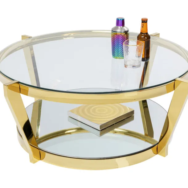coffee_table_monocolo_gol_3.webp Outlet KARE Design Coffee Table Monocolo Gold Ø90cm