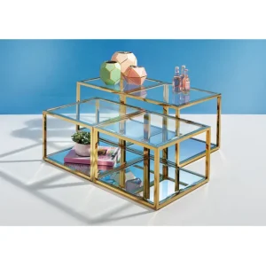 Hot KARE Design Coffee Table Orion Gold (4/Set)