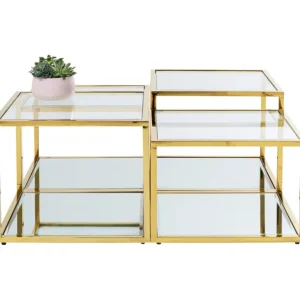 Hot KARE Design Coffee Table Orion Gold (4/Set)