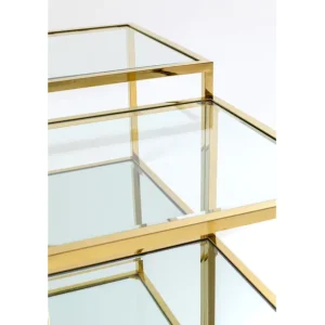 Hot KARE Design Coffee Table Orion Gold (4/Set)