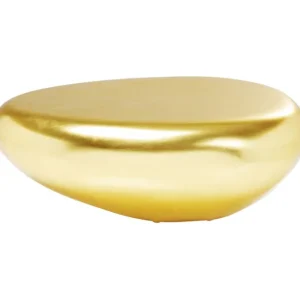 Fashion KARE Design Coffee Table Pebble Gold 122x96
