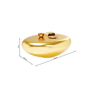 Fashion KARE Design Coffee Table Pebble Gold 122x96