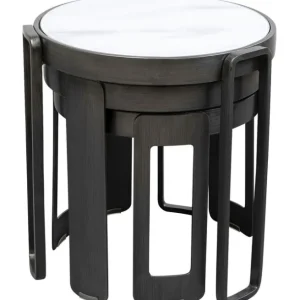 Clearance KARE Design Coffee Table Perelli Black (3/Set)