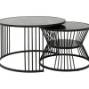 Outlet KARE Design Coffee Table Roma Black (2/Set)