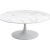 Sale KARE Design Coffee Table Schickeria Marble White Ø110cm