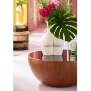 Fashion KARE Design Coffee Table Tear Drops Walnut Ø80cm