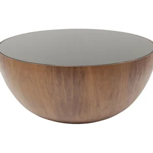 Fashion KARE Design Coffee Table Tear Drops Walnut Ø80cm
