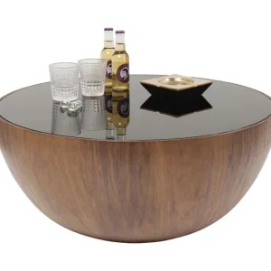 Fashion KARE Design Coffee Table Tear Drops Walnut Ø80cm