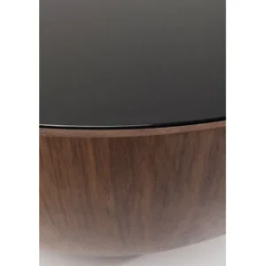 Fashion KARE Design Coffee Table Tear Drops Walnut Ø80cm