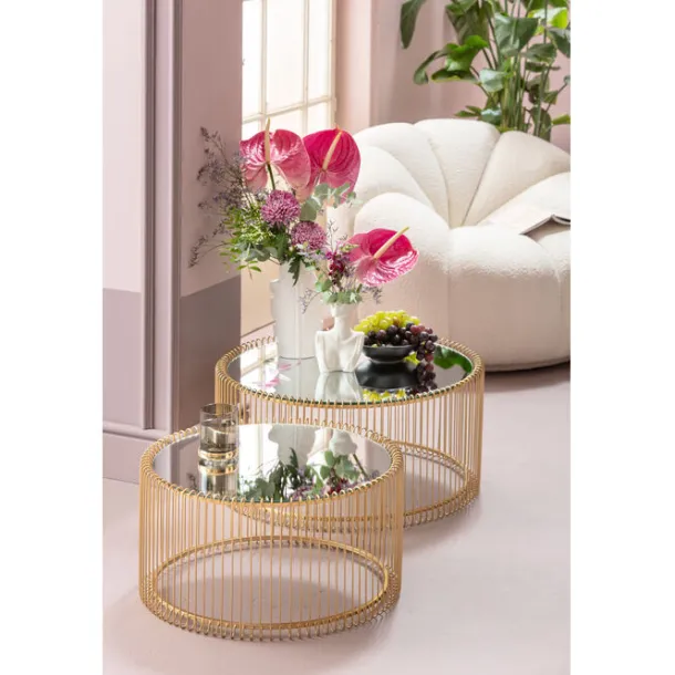 coffee_table_wire_brass_s_1.webp Fashion KARE Design Coffee Table Wire Brass (2/Set)