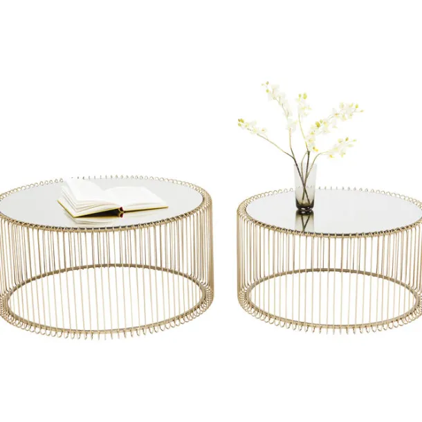 coffee_table_wire_brass_s_6.webp Fashion KARE Design Coffee Table Wire Brass (2/Set)