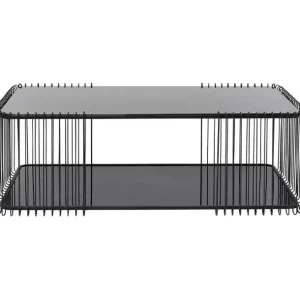New KARE Design Coffee Table Wire Double Black 120x60cm
