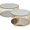 Online KARE Design Coffee Table Wire Double Brass (2/Set)