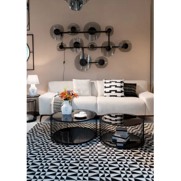 coffee_table_wire_double__1-2.webp Fashion KARE Design Coffee Table Wire Double Black (2/Set)