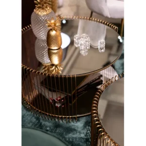 Online KARE Design Coffee Table Wire Double Brass (2/Set)