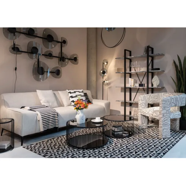 coffee_table_wire_double__3-2.webp Fashion KARE Design Coffee Table Wire Double Black (2/Set)