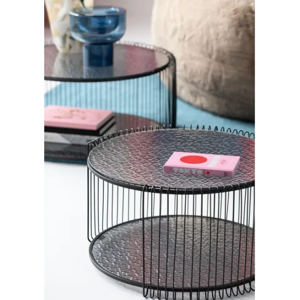 coffee_table_wire_double__4-6.webp Online KARE Design Coffee Table Wire Double Bubble Black (2/Set)