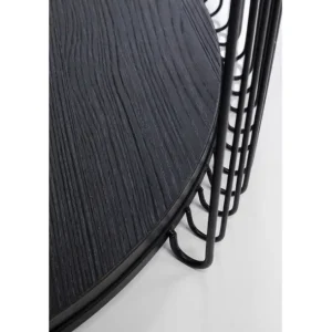 Online KARE Design Coffee Table Wire Double Black Wood (2/Set)