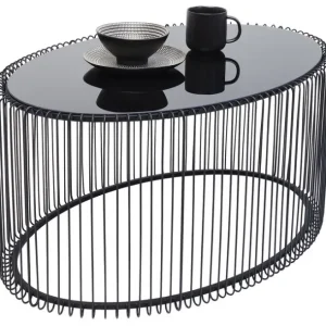 Discount KARE Design Coffee Table Wire Uno Black 60x90cm