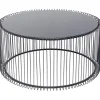New KARE Design Coffee Table Wire Uno Black Ø80cm