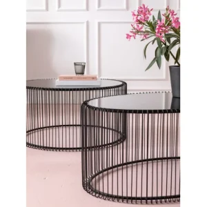 Discount KARE Design Coffee Table Wire Uno Black 60x90cm