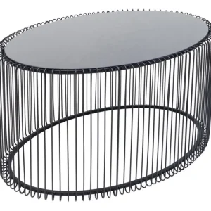 Discount KARE Design Coffee Table Wire Uno Black 60x90cm