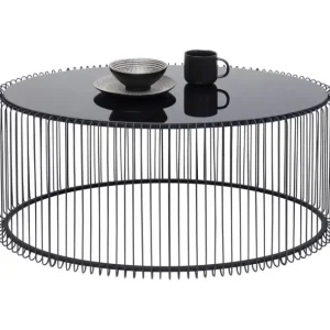 Discount KARE Design Coffee Table Wire Uno Black 60x90cm