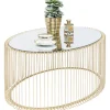 Online KARE Design Coffee Table Wire Uno Brass 60x90cm