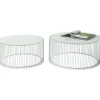 Discount KARE Design Coffee Table Wire White (2/Set)