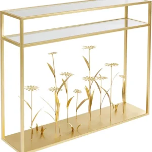 Hot KARE Design Console Flower Meadow Gold 100