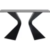 Clearance KARE Design Console Gloria Black Ceramik 140x81cm