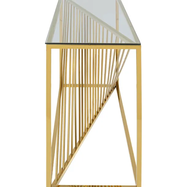 console_laser_gold_clear__5.webp Fashion KARE Design Console Laser Gold Clear Glass 120x40cm