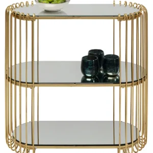 Clearance KARE Design Console Wire Brass 81x78cm