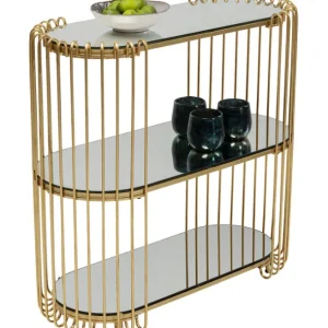 Clearance KARE Design Console Wire Brass 81x78cm