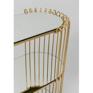 Clearance KARE Design Console Wire Brass 81x78cm