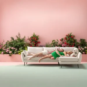 Online KARE Design Corner Sofa Amalfi Left Cream 275cm