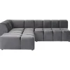 Best KARE Design Corner Sofa Belami Velvet Grey Left