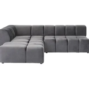 Best KARE Design Corner Sofa Belami Velvet Grey Left